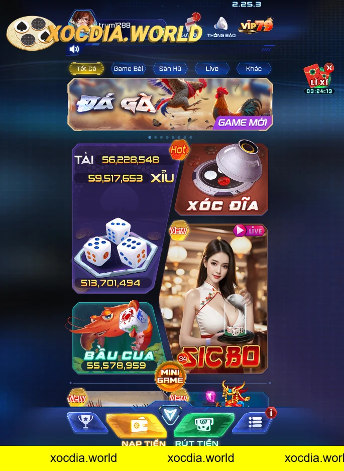 Đặc điểm nổi bật của xóc đĩa Bayvip