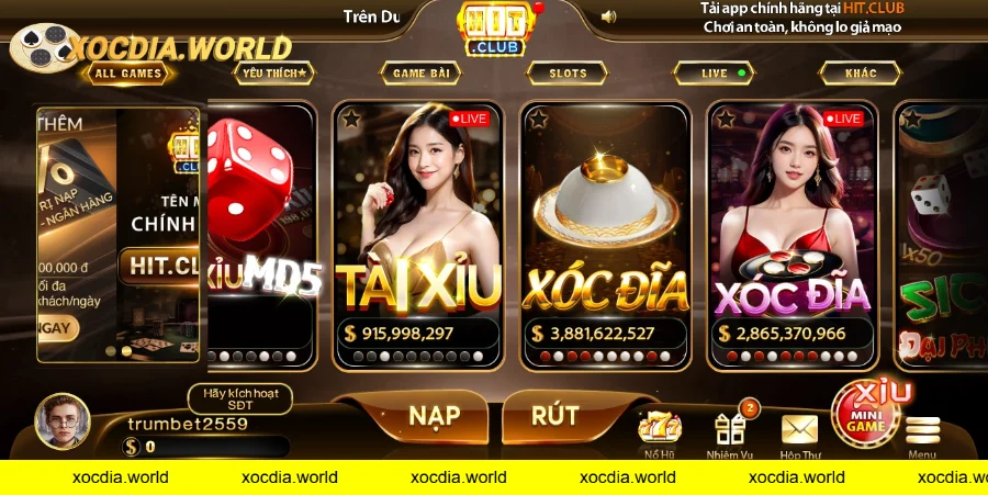 Đặc điểm nổi bật của xóc đĩa Hitclub