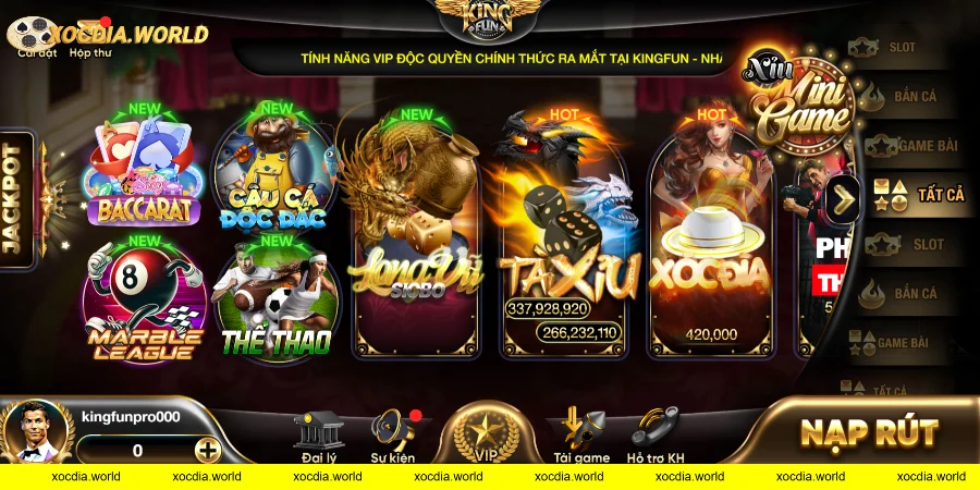 Đặc điểm nổi bật của xóc đĩa Kingfun