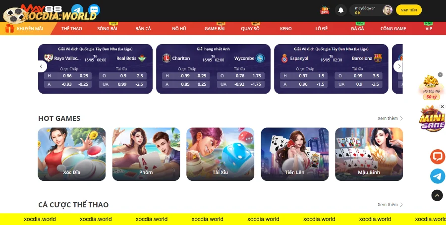 Đặc điểm nổi bật của xóc đĩa May88