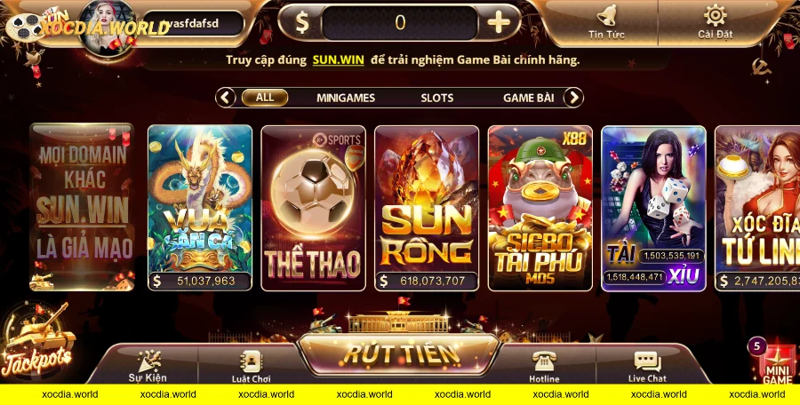 Đặc điểm nổi bật của xóc đĩa Sunwin