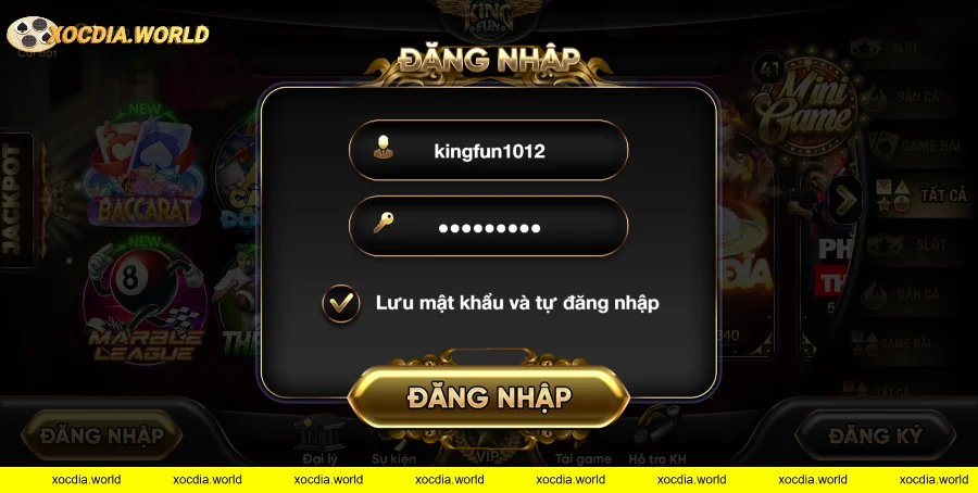 Hướng dẫn tham gia xóc đĩa Kingfun