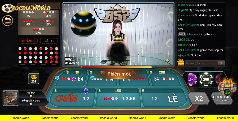 Phiên Bản xóc đĩa live tại Vinwin