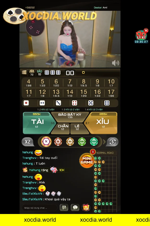Phiên Bản xóc đĩa livestream tại Bayvip