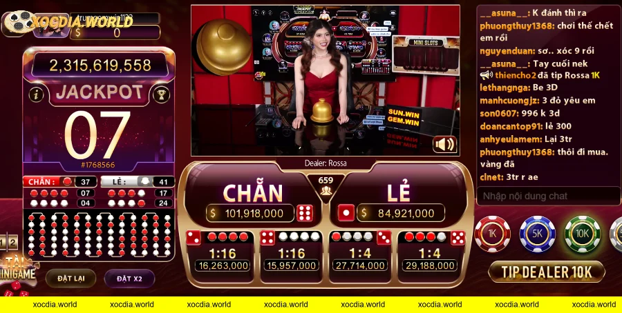 Phiên Bản xóc đĩa livestream