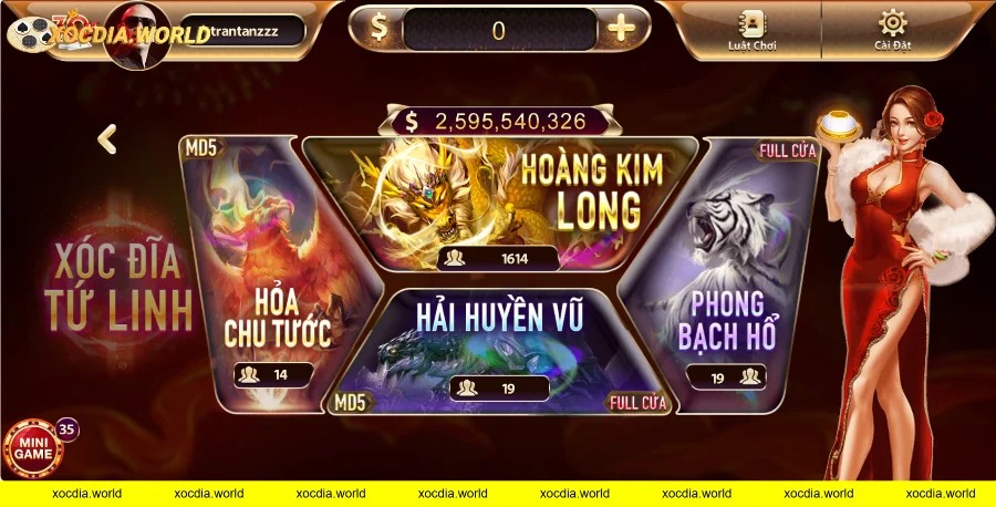 Phiên Bản xóc đĩa thường tại Go88